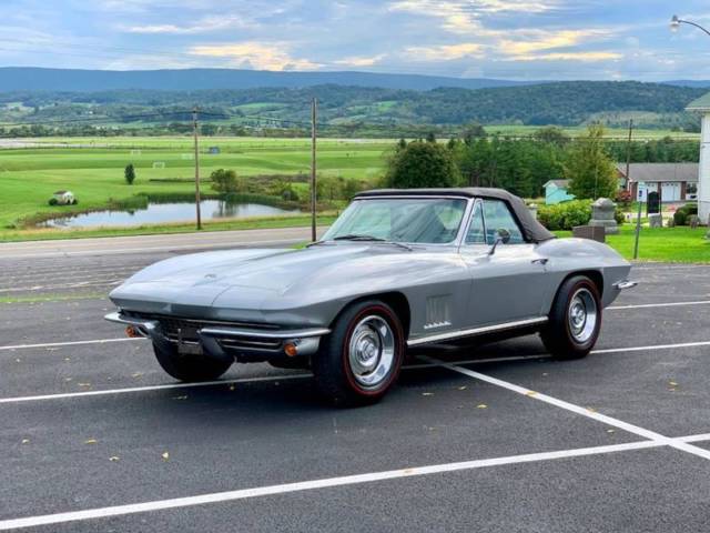 1967 chevrolet corvette originaltanksticker*silver/black*orig#smatch327ci