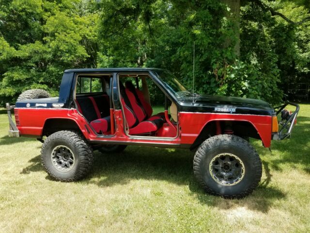 jeep cherokee, crawler, lifted, project