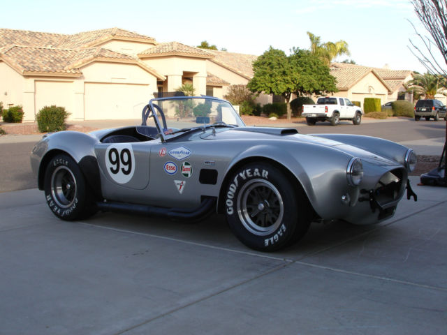 shelby cobra 427sc replica - hi-tech motorsports, silver, 351c