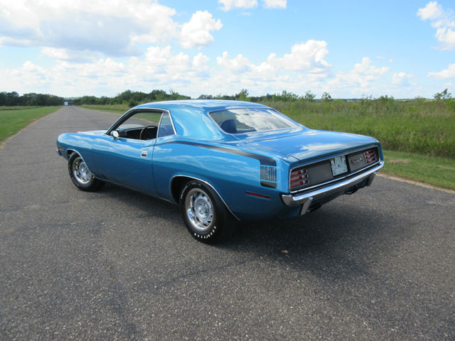 1970 plymouth hemi cuda, real deal 426 "r" code, 28,xxx miles, jamaica blue