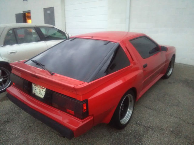 1987 chrysler conquest base hatchback 2-door 2.6l red sports car see listing