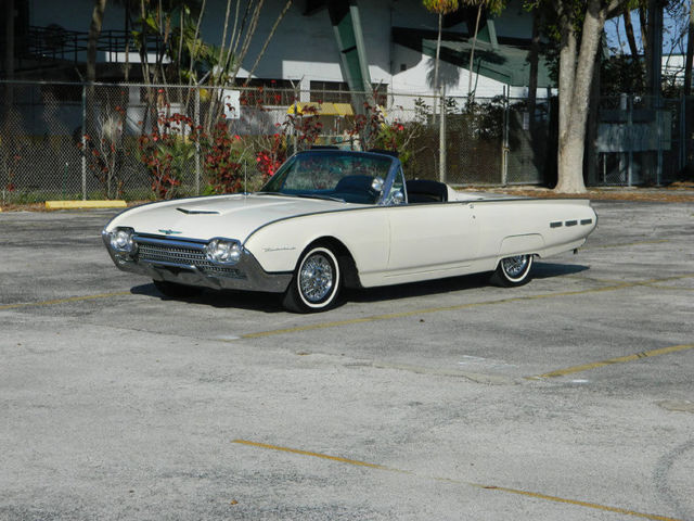 1962 ford thunderbird sport roadster tonneau trim swing away wire wheels a/c