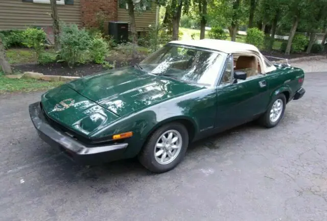 1979 triumph tr 7 cabriolet convertible green manual original best offer