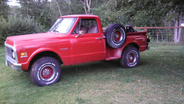 1971 chevy k10 short bed stepside barn find c10 survivor