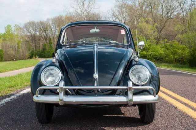 1958 volkswagen beetle california top, black plate california