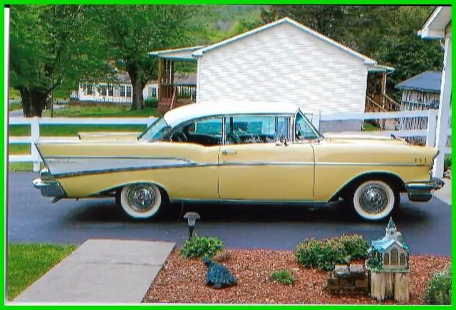 11957 chevrolet bel-air automatic, no mods, all original, restored vc57n227545
