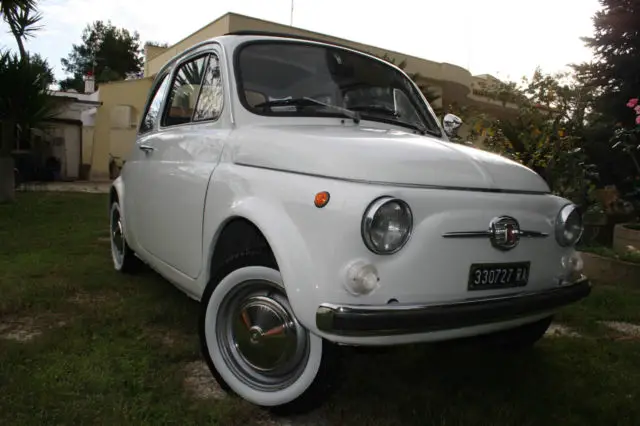 fiat 500 f white - year 1970 classic - totally restored