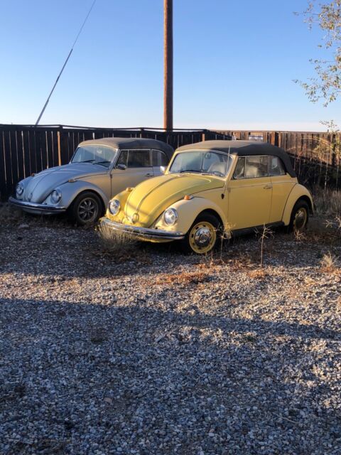 1968 volkswagen beetle cabriolet convertible yellow rwd manual bug
