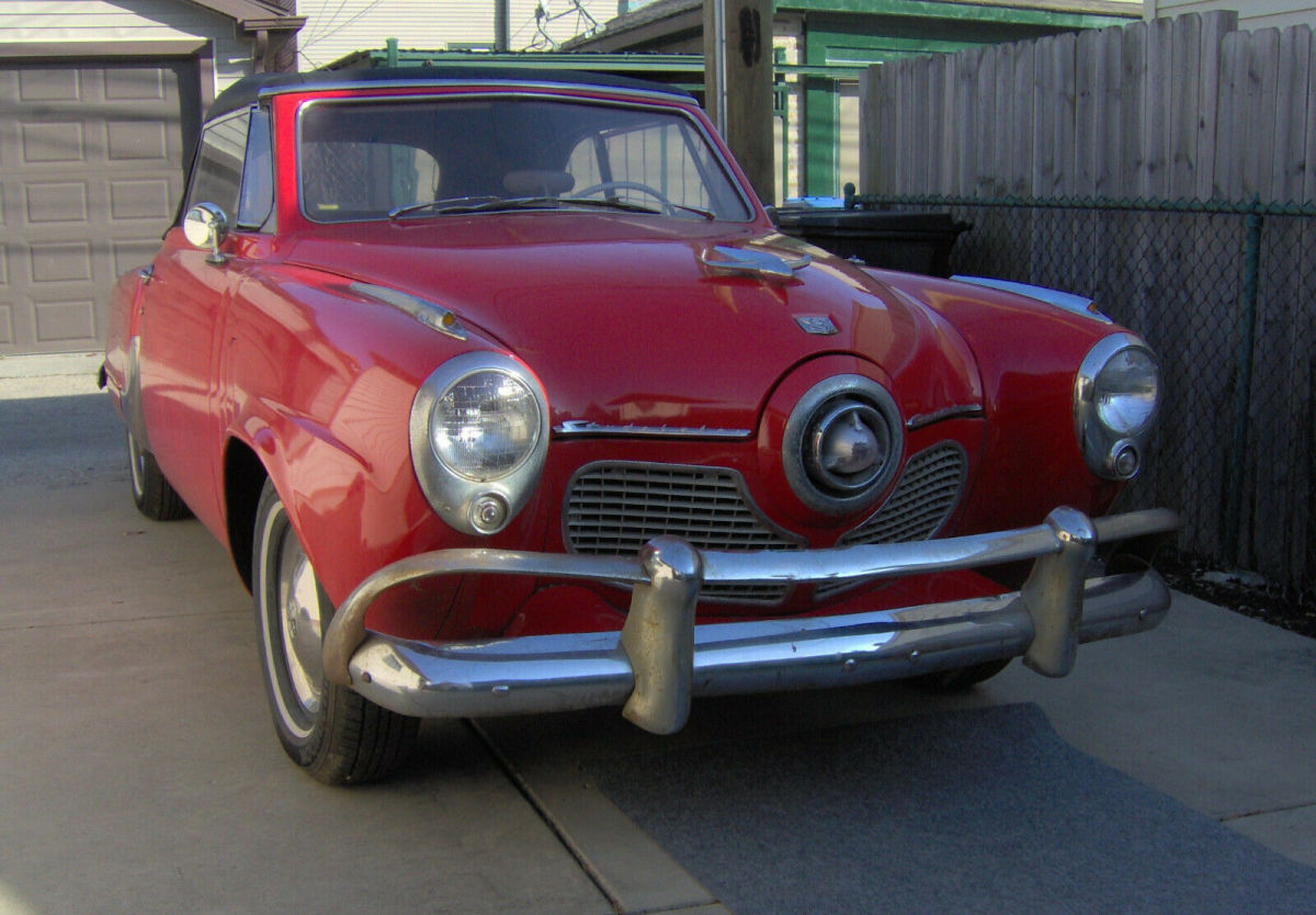 1951 studebaker commander state convertible v-8 automatic flashy bullet nose!