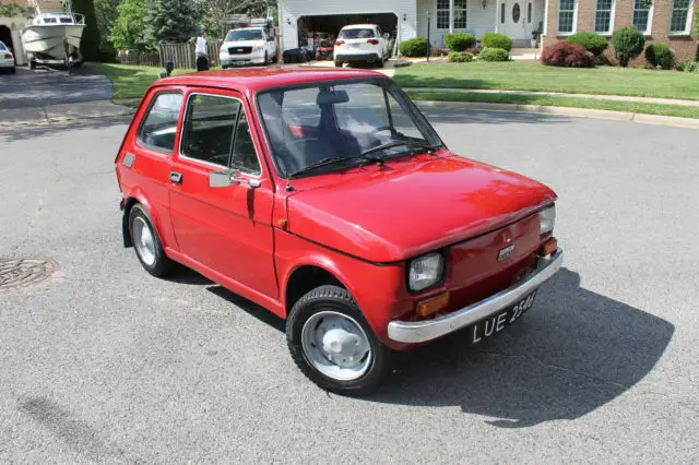 fiat, 126, va, mini, 2 door, manual, poland, red, leather