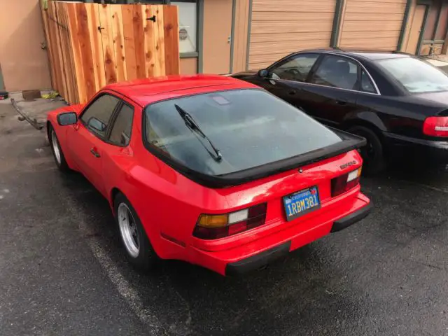 86' 944 guard red 5-speed porsche-***reserve lowered!