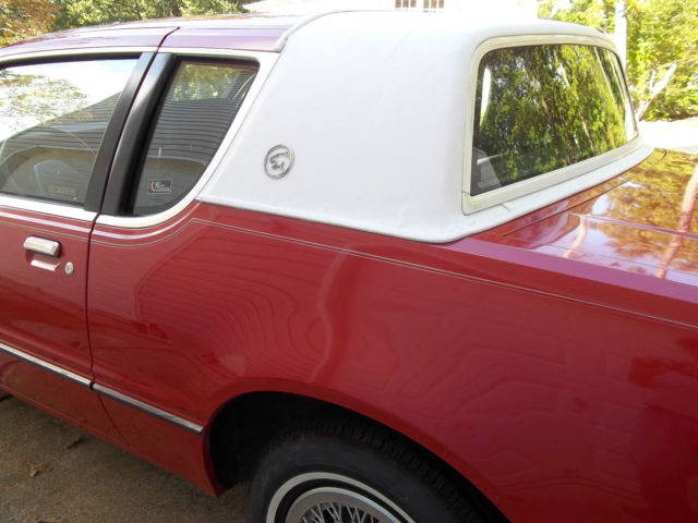 1984 cougar one owner very low mileage of only 37500 very rare bright red