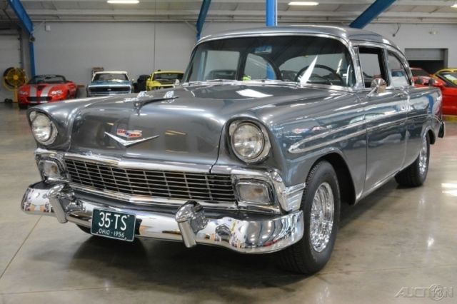 1956 chevrolet bel-air resto-mod 383 stroker pro charger 4-speed manual chevy