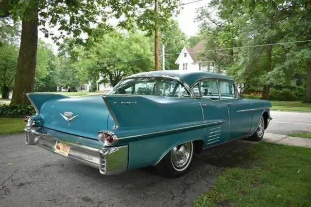 1958 cadillac deville 84880 miles turquoise sedan v8 automatic