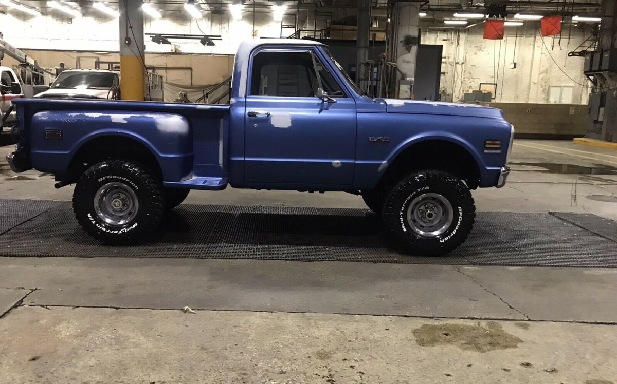 1969 chevrolet c-10 blue 4wd stepside