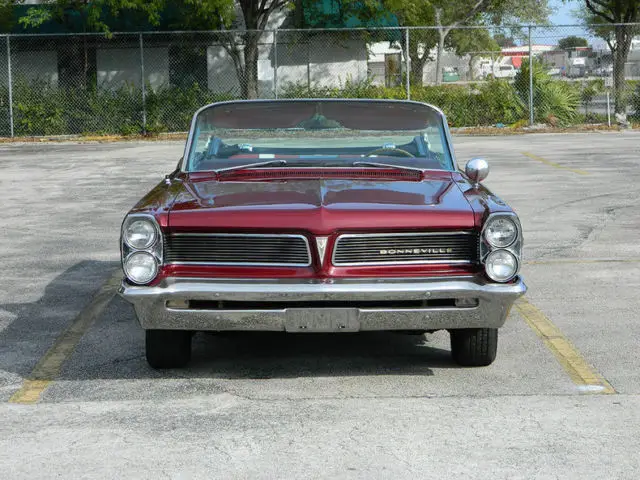 1963 pontiac bonneville convertible 8 lug wheels tri-color interior 389 v8