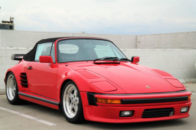 1983 porsche 911 sc 9322 miles red convertible 3.0l flat 6 cylinder 5-speed manu
