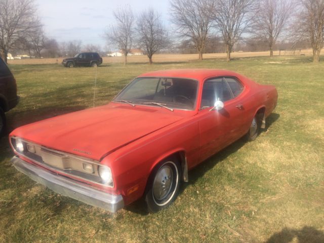 1971 plymouth duster true barn find slant 6 3 speed manual on tree