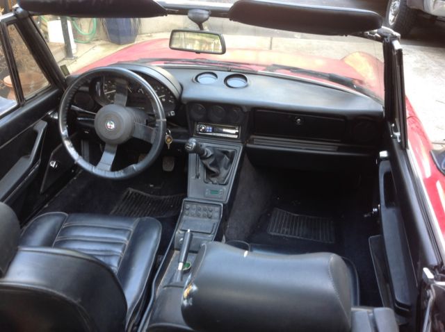 1986 alfa romeo spider graduate convertible 2-door 2.0l