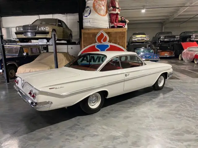 1961 chevrolet bel air coupe white rwd manual belair