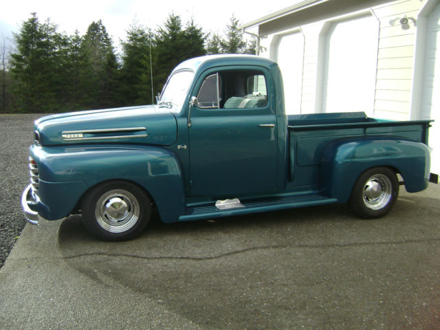 1949 ford f 100 premium custom paint with ghost flames..302 powered auto trans