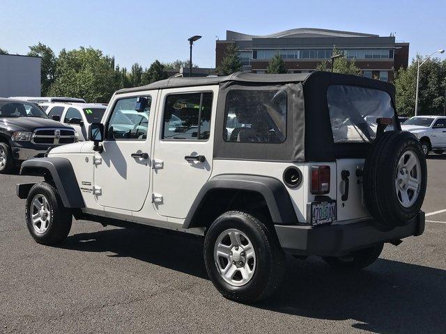 used 2010 jeep wrangler 4wd unlimited sport eugene, or 97401 for sale in college crest, oregon