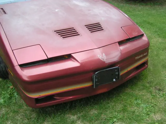 1986 pontiac firebird trans am coupe 2-door 5.0l - maroon - low miles