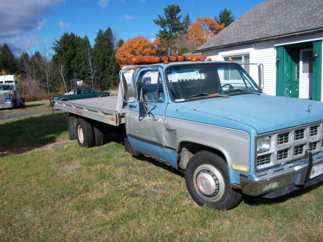 1982 gmc c3500 roll back wrecker ramp truck recker tilt bed