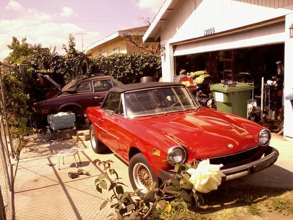 1977 fiat 124 plus parts lot