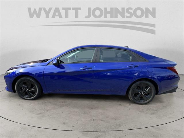 2023 hyundai elantra hybrid blue
