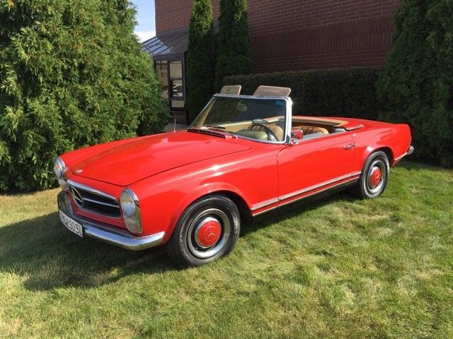 1966 mercedes benz 230sl convertible , automatic, nice looking/driving car!