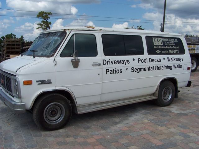 1986 gmc rally stx diesel van great for parts