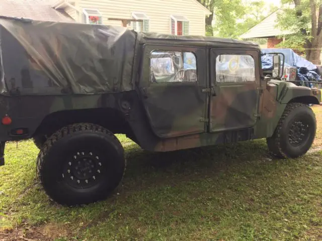am general hmmwv w/ soft top 4x4 6.2l diesel