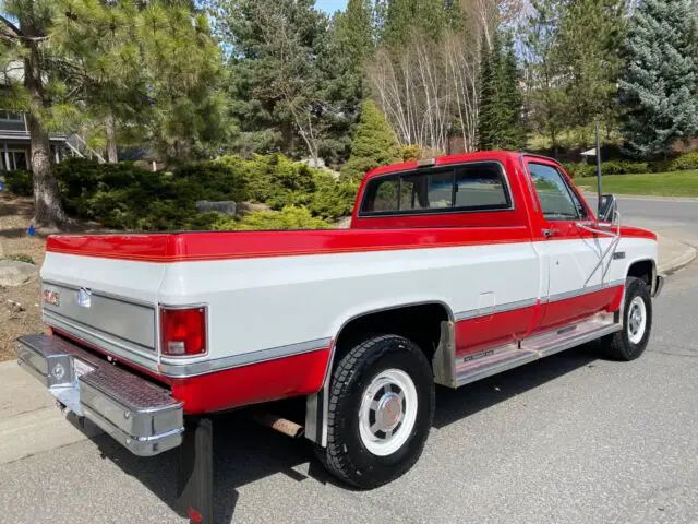 1986 gmc sierra classic 2500 3/4 ton 4x4 truck 100,650 miles k20 350 square body