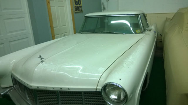 1956 lincoln mark ii white exterior baby blue/white leather
