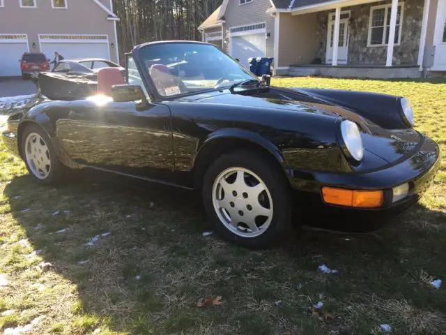 1990 black cabriolet convertible 6 speed sportscar great driver