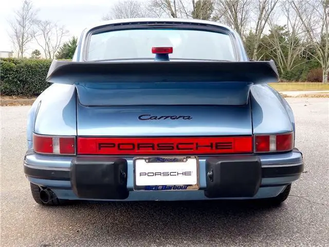 1985 porsche 911 carrera coupe rare iris blue all matching numbers clean carfax