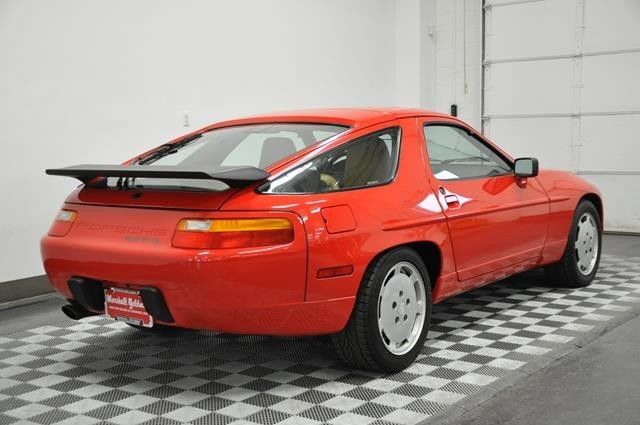 988 porsche 928s4 guards red /tan 9700 miles 5 speed original window sticker