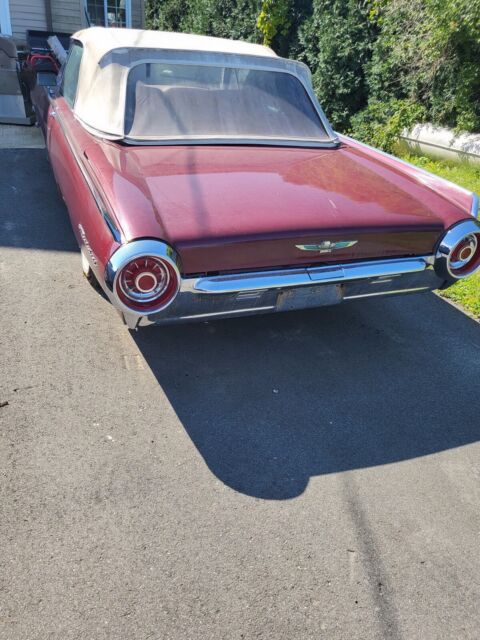 1963 ford thunderbird convertible red rwd automatic 390