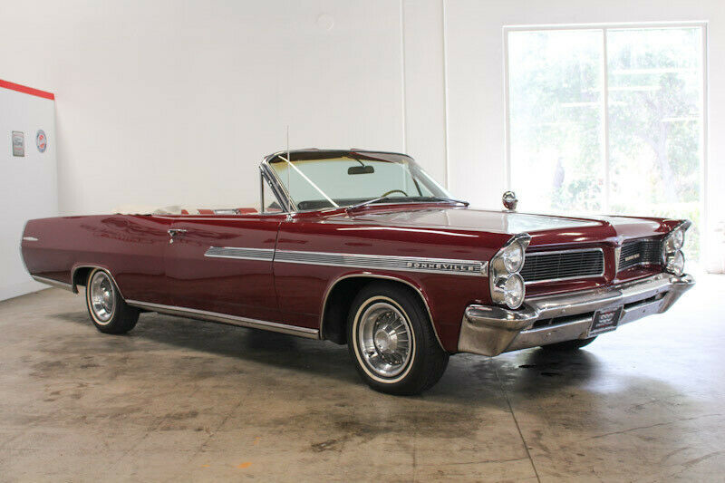 1963 pontiac bonneville 13206 miles marimba red convertible
