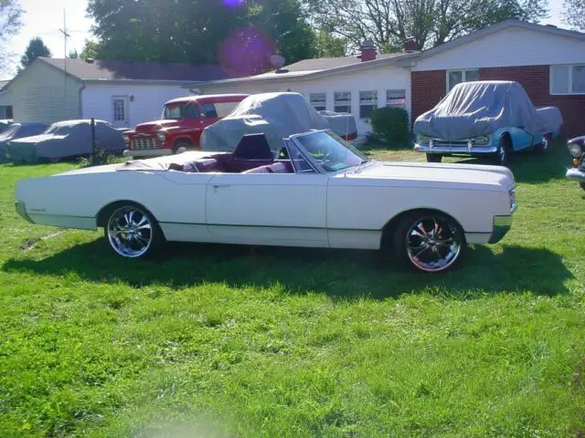 1965 oldsmobile dynamic 88 convertible red rwd automatic convertible