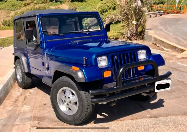 !! stunning !! rare '94 pearl blue jeep wrangler s***california dreamin***low mi