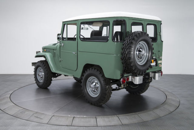 1973 toyota land cruiser fj40 2179 miles nebula green suv 3.9 liter inline 6 4 s