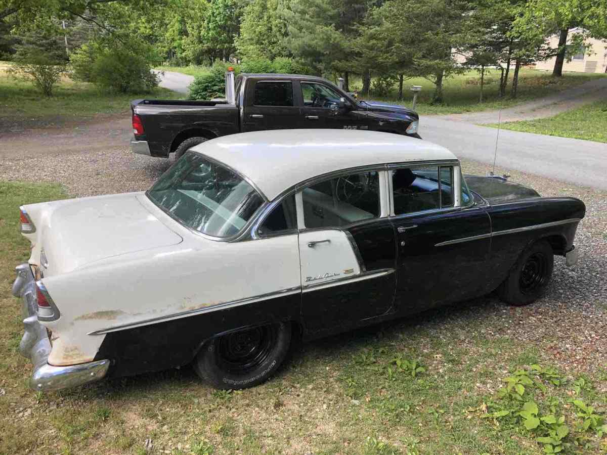 on sale this weekend only-1955 chevrolet bel air hot rod rat rod sedan