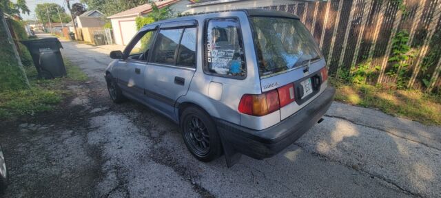 1990 honda civic wagon blue fwd manual