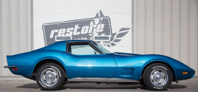 no reserve - 1973 corvette l82, blue, 1 of 5,710, excellent condition