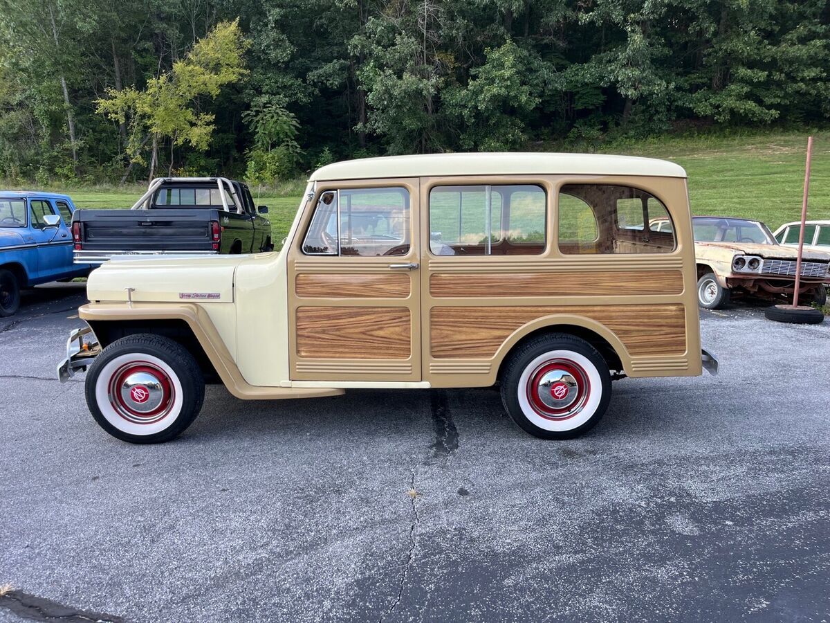1949 willys-overland rural wagon brown rwd manual