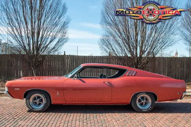 1969 ford q-code torino cobra, 428 cobra jet, 4-spd, indian fire, marti report