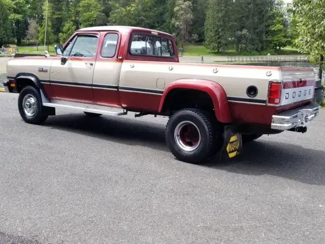 1993 dodge ram w-350 cummins diesel club cab long bed dually 5sp manual very