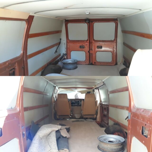 e150 econoline 'custom' trim van v8 351 c6hd 70s flares n slot mags